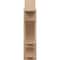 Ekena Millwork 5 1/2-in W x 18-in D x 22-in H Balboa Block Rough Cedar Woodgrain TimberThane Outlooker, Primed Tan OUTUR055X18X22BOA44RCPR - alternate 3